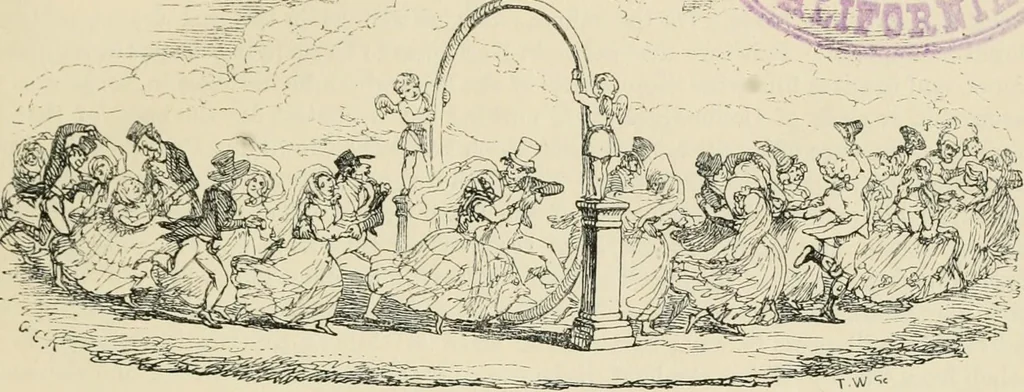 An illustration from George Cruikshank's Table-book, 1869, leaf 12