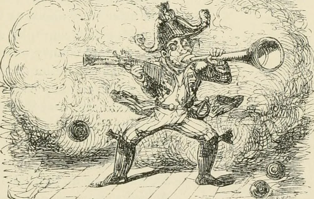 An illustration from George Cruikshank's Table-book, 1869, leaf 134