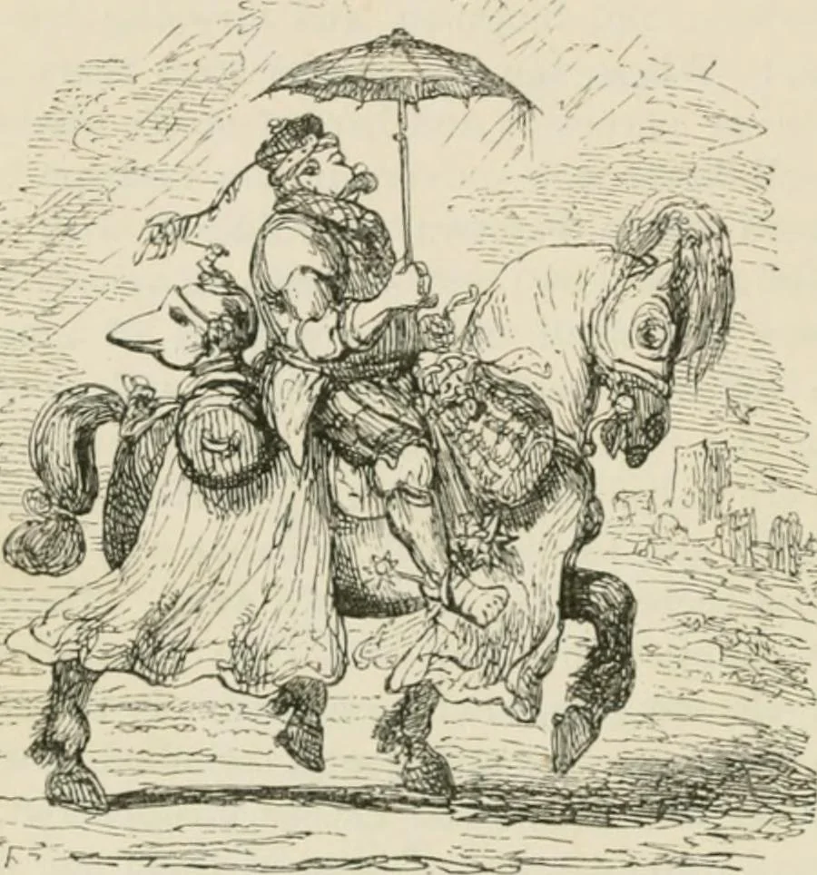 An illustration from George Cruikshank's Table-book, 1869, leaf 141