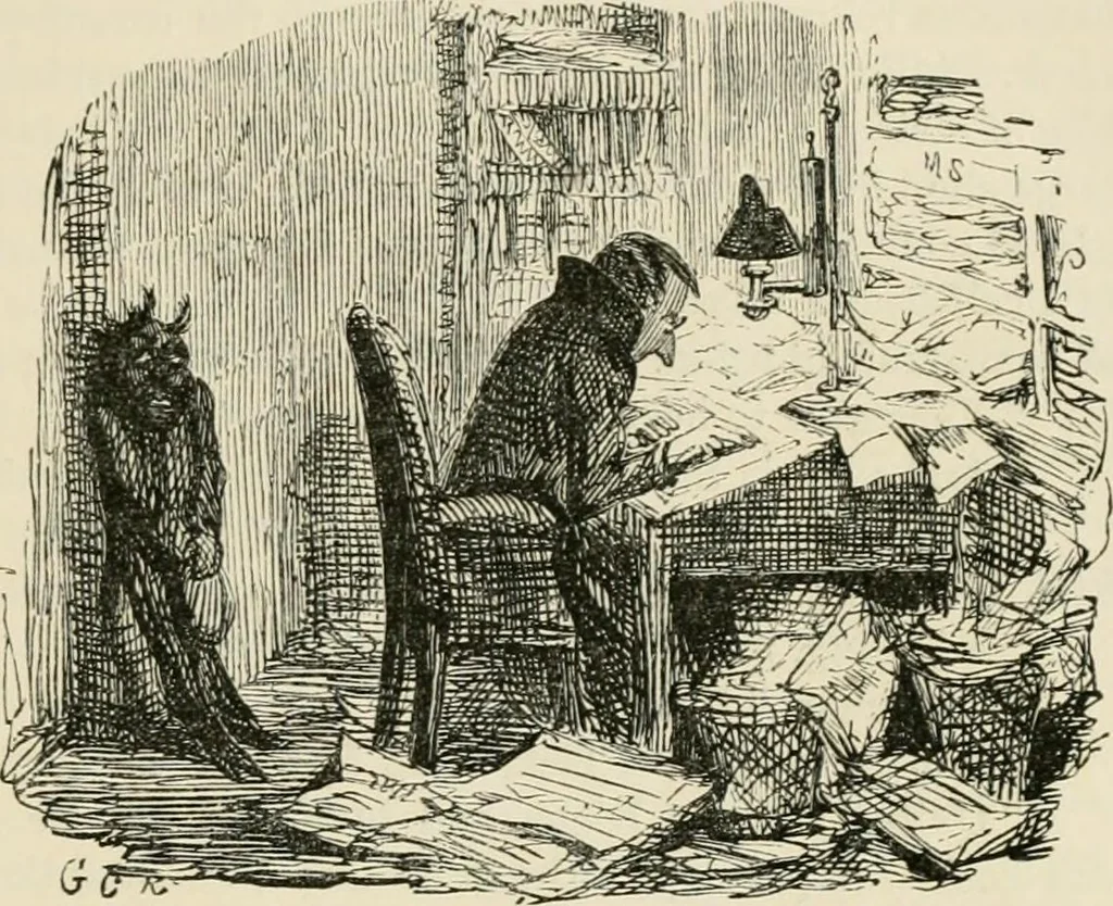 An illustration from George Cruikshank's Table-book, 1869, leaf 148