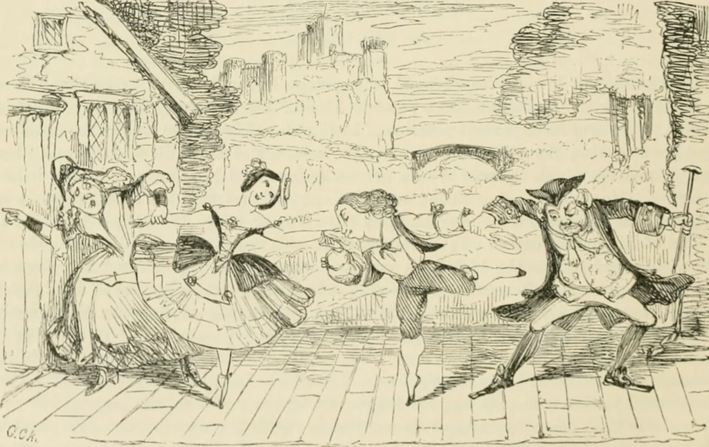 An illustration from George Cruikshank's Table-book, 1869, leaf 159