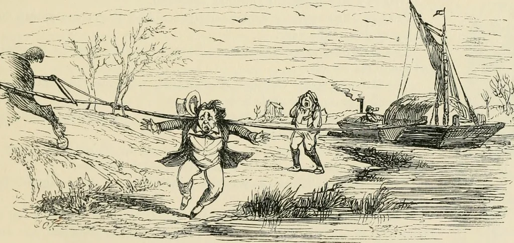 An illustration from George Cruikshank's Table-book, 1869, leaf 16