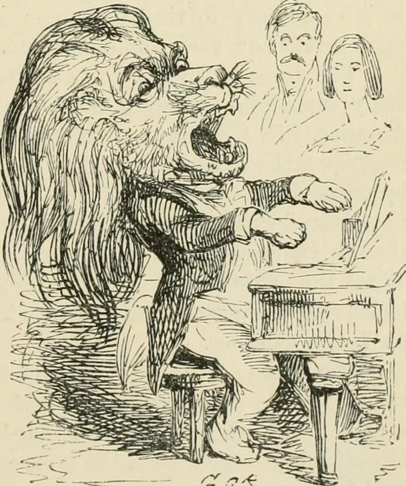 An illustration from George Cruikshank's Table-book, 1869, leaf 164