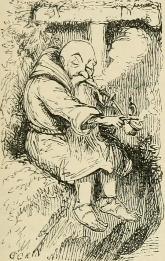 An illustration from George Cruikshank's Table-book, 1869, leaf 166