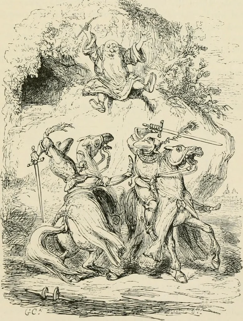 An illustration from George Cruikshank's Table-book, 1869, leaf 170