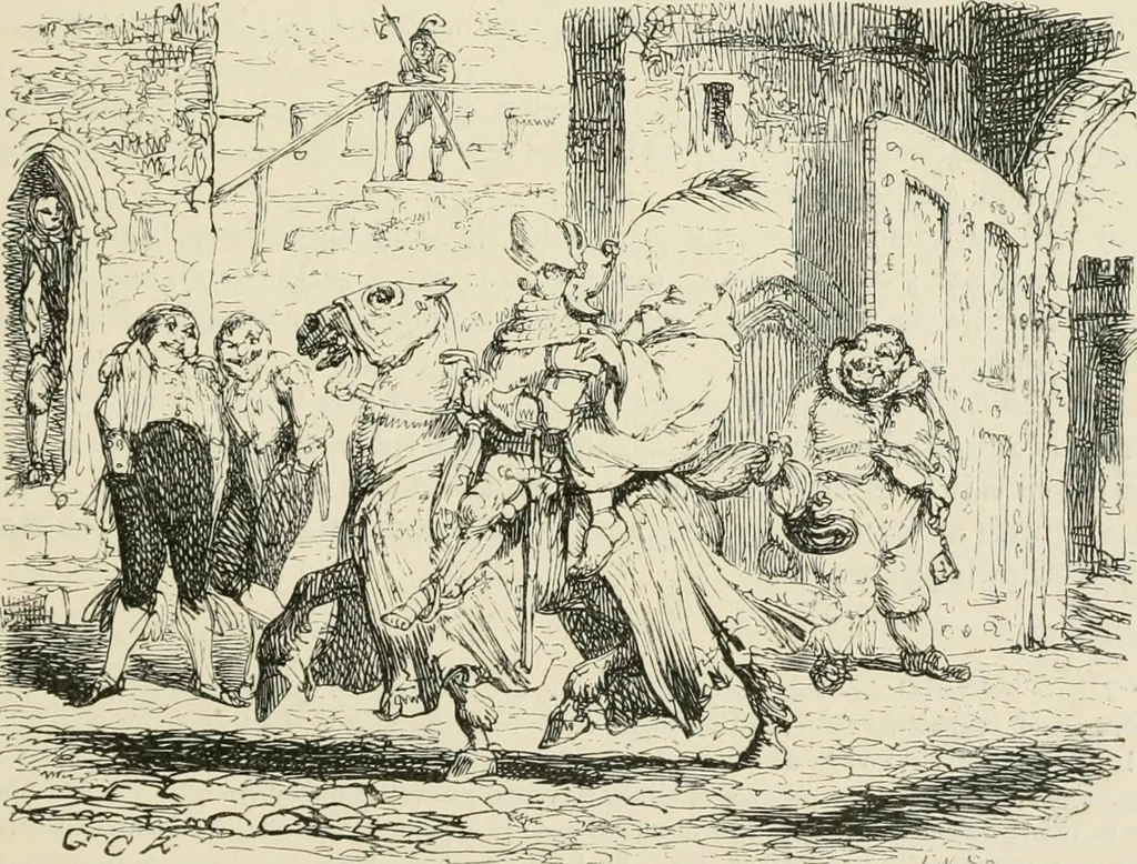 An illustration from George Cruikshank's Table-book, 1869, leaf 172