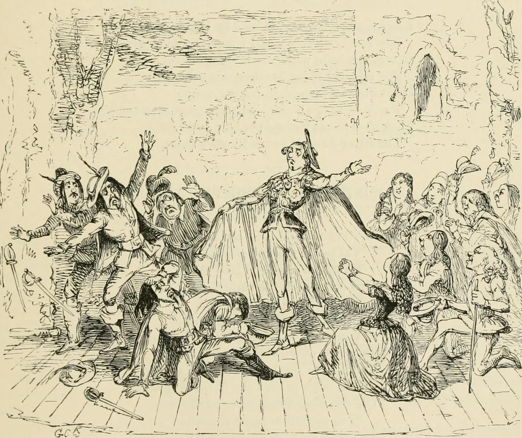 An illustration from George Cruikshank's Table-book, 1869, leaf 180