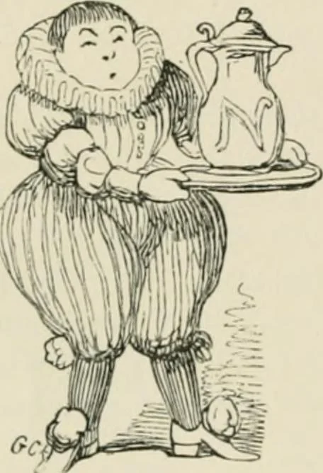 An illustration from George Cruikshank's Table-book, 1869, leaf 19