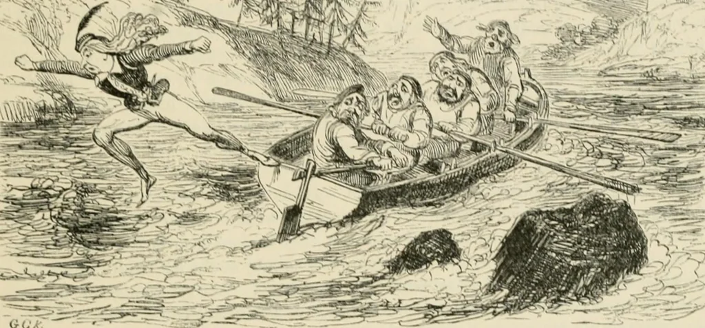 An illustration from George Cruikshank's Table-book, 1869, leaf 192