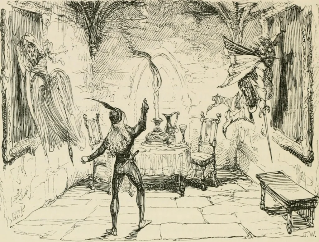 An illustration from George Cruikshank's Table-book, 1869, leaf 197