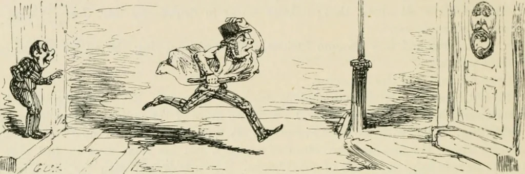 An illustration from George Cruikshank's Table-book, 1869, leaf 201