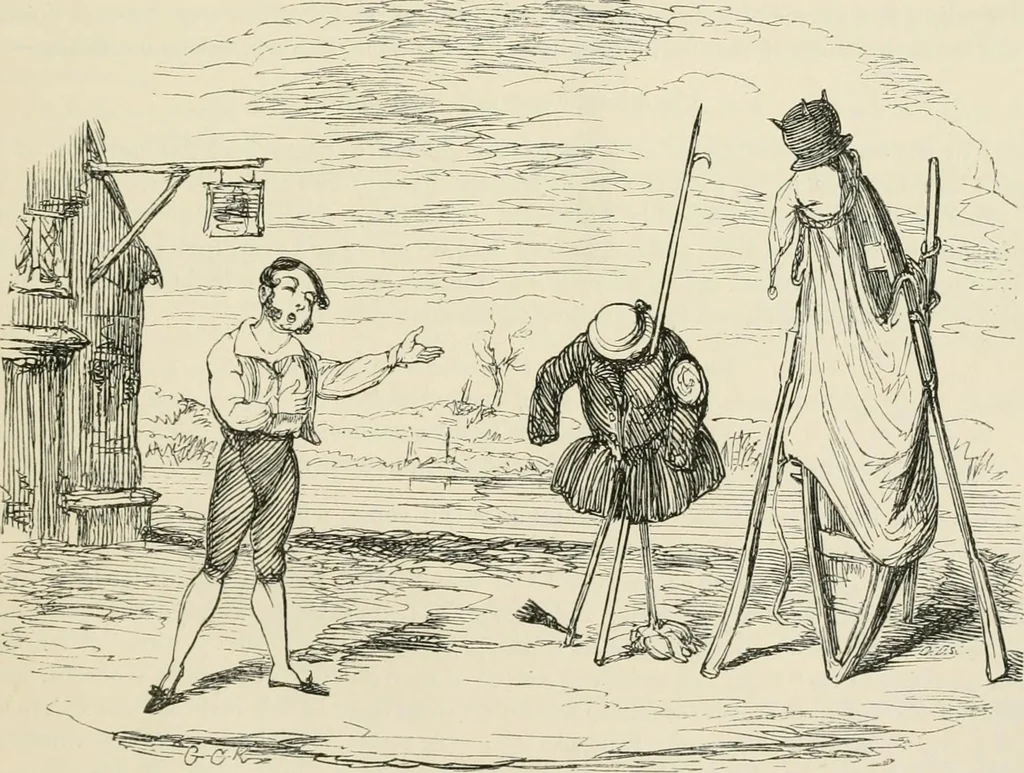 An illustration from George Cruikshank's Table-book, 1869, leaf 206