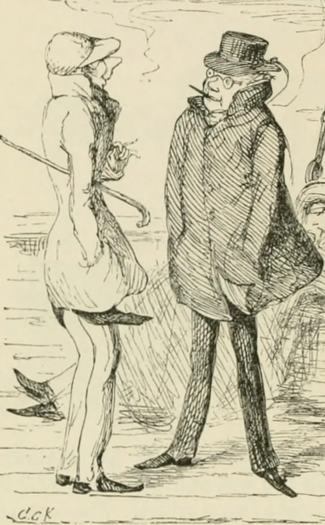 An illustration from George Cruikshank's Table-book, 1869, leaf 213