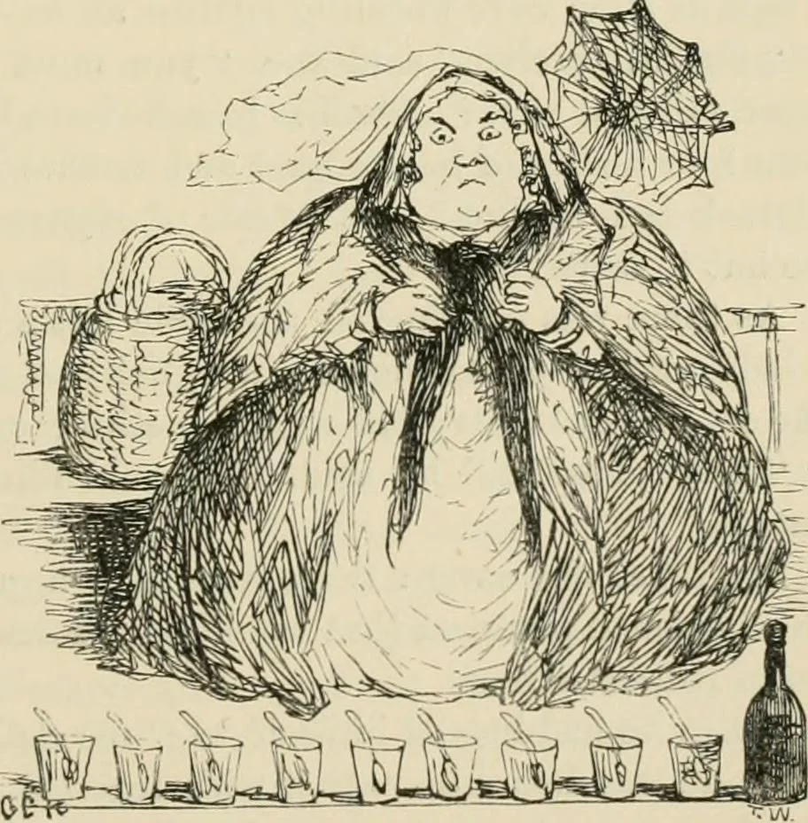 An illustration from George Cruikshank's Table-book, 1869, leaf 214