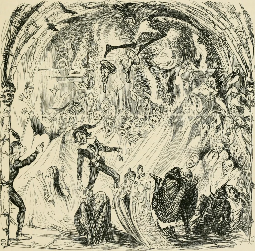 An illustration from George Cruikshank's Table-book, 1869, leaf 220
