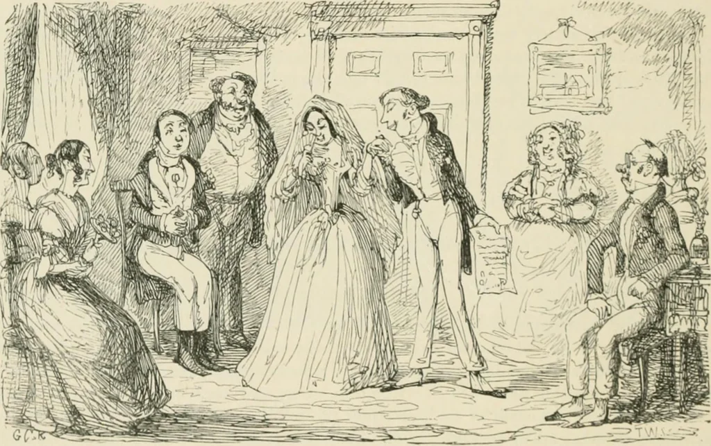 An illustration from George Cruikshank's Table-book, 1869, leaf 239