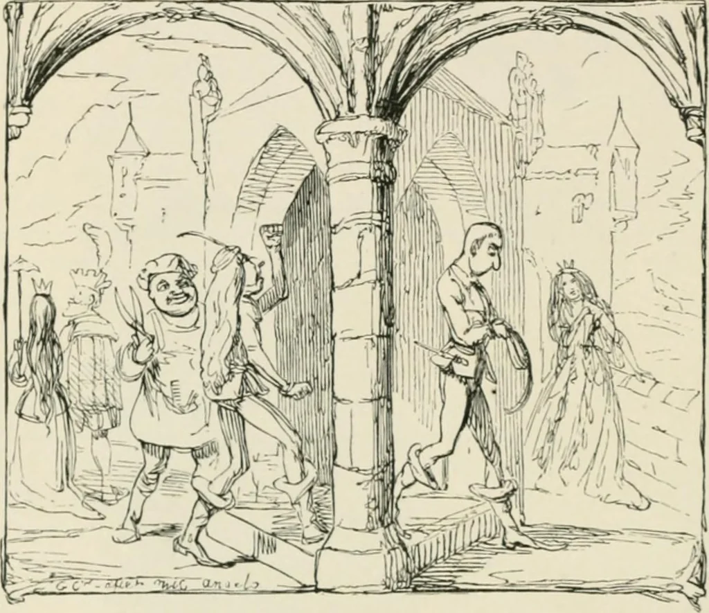 An illustration from George Cruikshank's Table-book, 1869, leaf 247