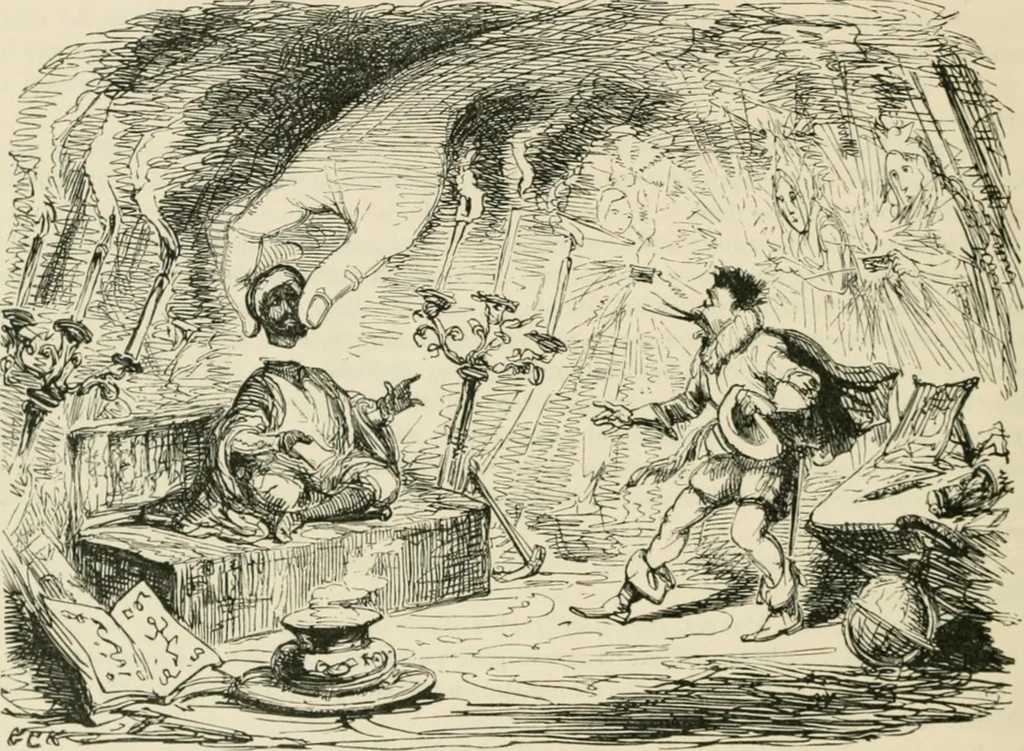An illustration from George Cruikshank's Table-book, 1869, leaf 257
