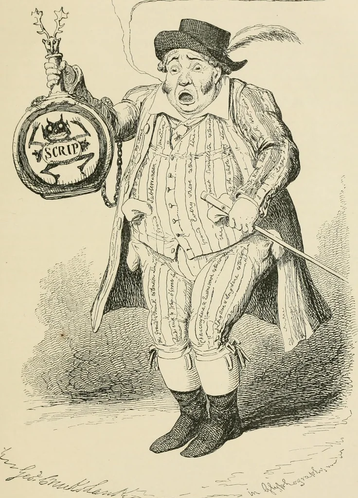 An illustration from George Cruikshank's Table-book, 1869, leaf 262