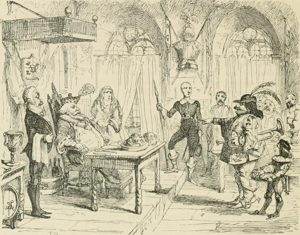 An illustration from George Cruikshank's Table-book, 1869, leaf 265