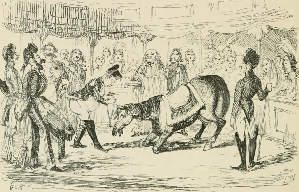 An illustration from George Cruikshank's Table-book, 1869, leaf 281