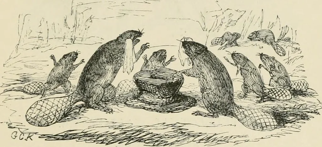 An illustration from George Cruikshank's Table-book, 1869, leaf 282