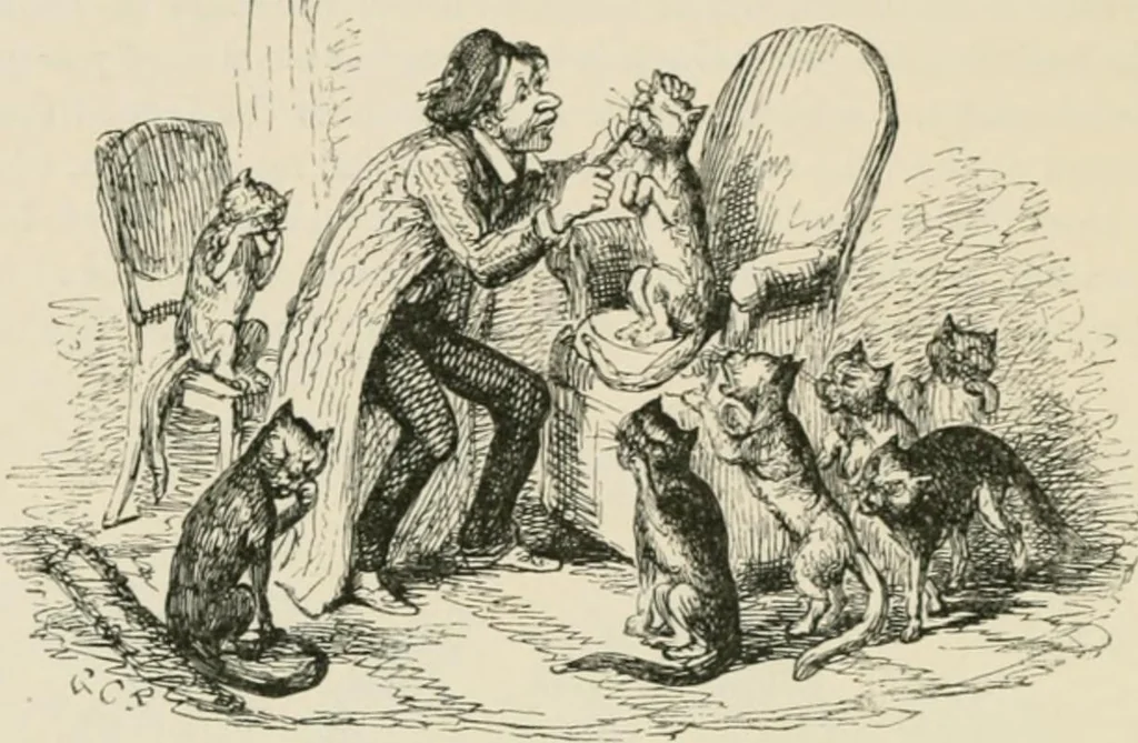 An illustration from George Cruikshank's Table-book, 1869, leaf 283