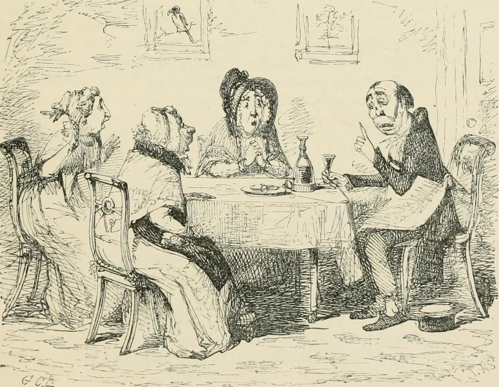 An illustration from George Cruikshank's Table-book, 1869, leaf 288