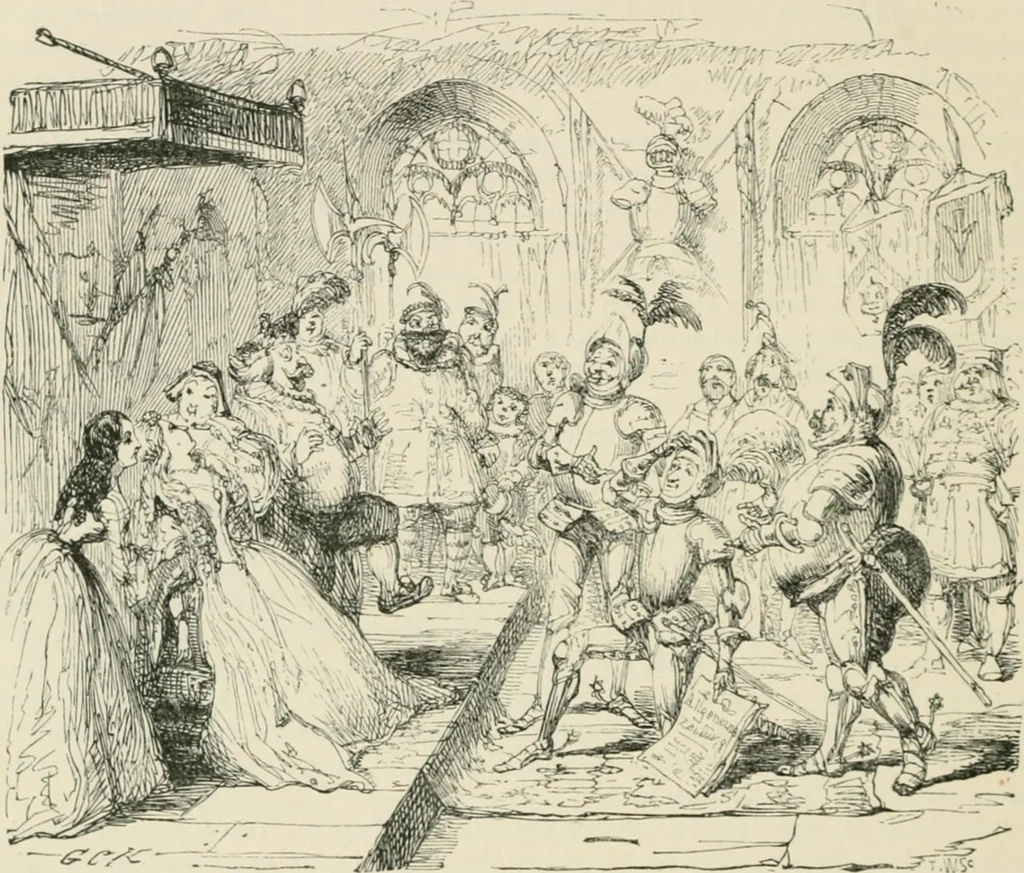 An illustration from George Cruikshank's Table-book, 1869, leaf 295