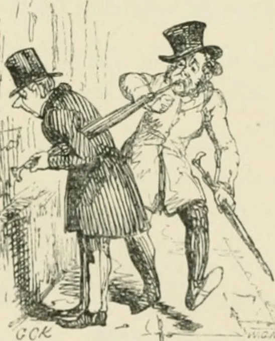 An illustration from George Cruikshank's Table-book, 1869, leaf 299