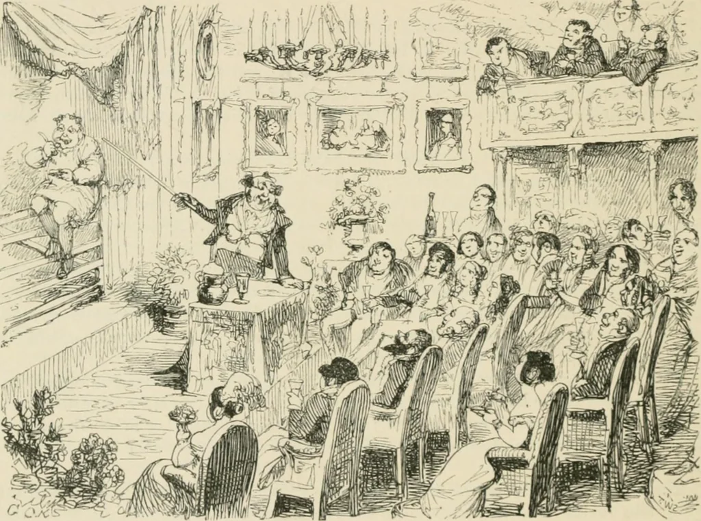 An illustration from George Cruikshank's Table-book, 1869, leaf 307