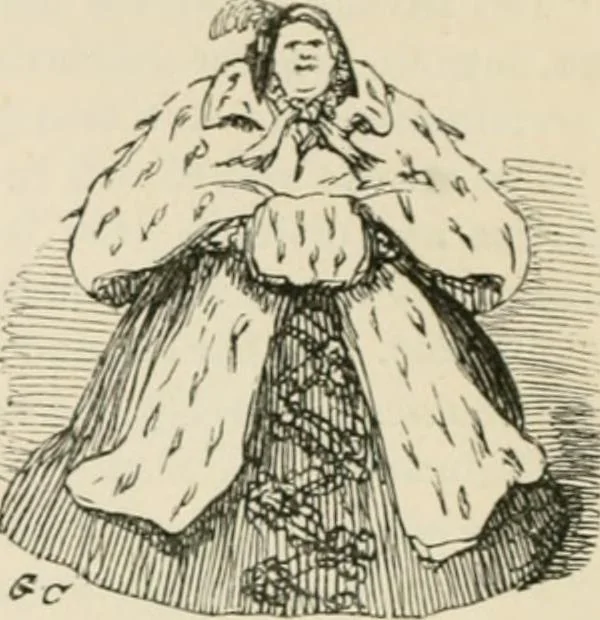 An illustration from George Cruikshank's Table-book, 1869, leaf 31