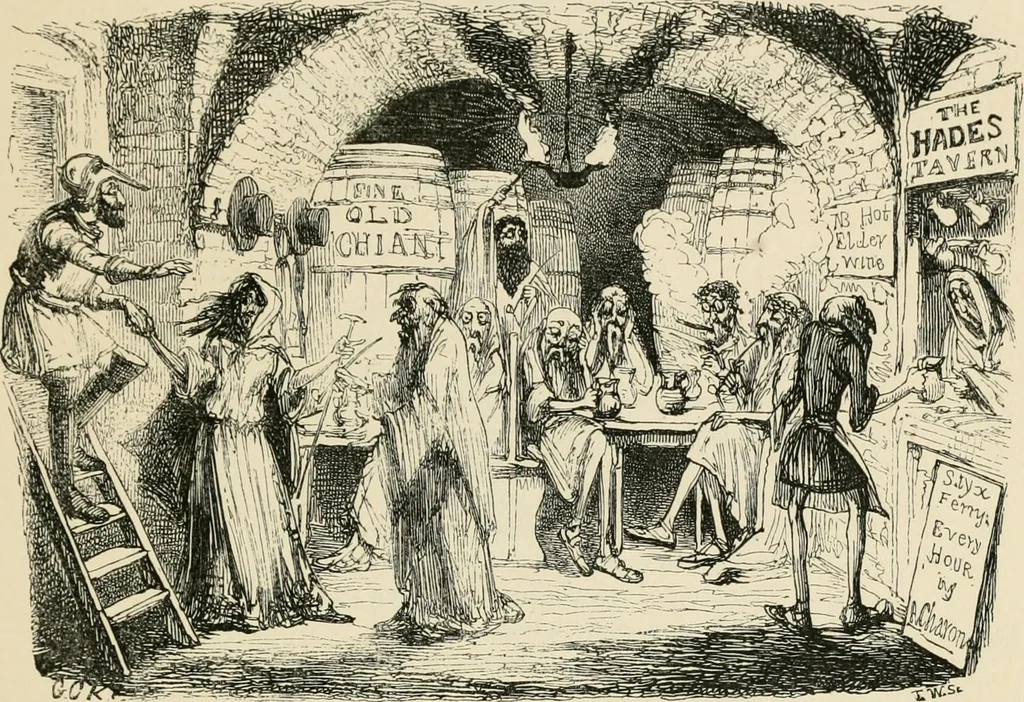 An illustration from George Cruikshank's Table-book, 1869, leaf 42