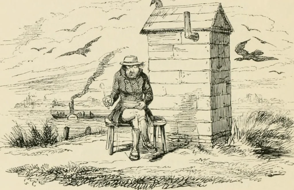 An illustration from George Cruikshank's Table-book, 1869, leaf 45