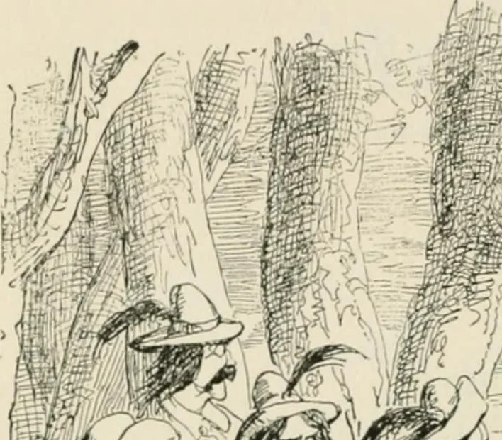 An illustration from George Cruikshank's Table-book, 1869, leaf 47
