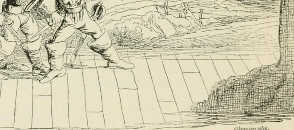 An illustration from George Cruikshank's Table-book, 1869, leaf 47