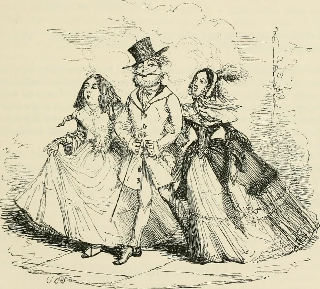An illustration from George Cruikshank's Table-book, 1869, leaf 50