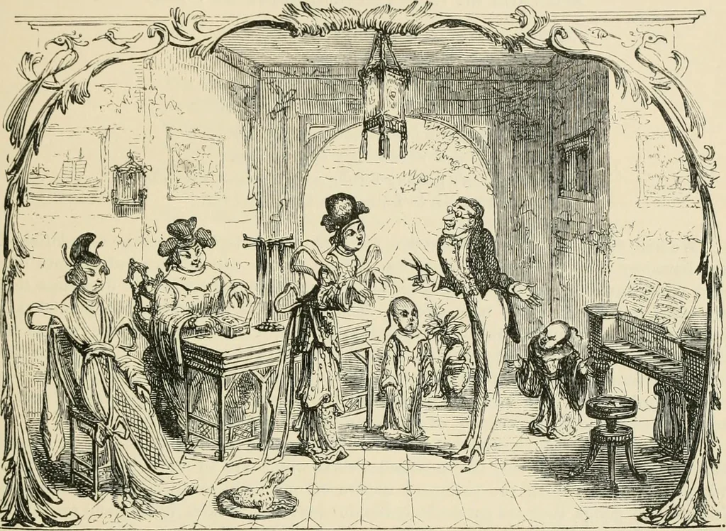 An illustration from George Cruikshank's Table-book, 1869, leaf 78