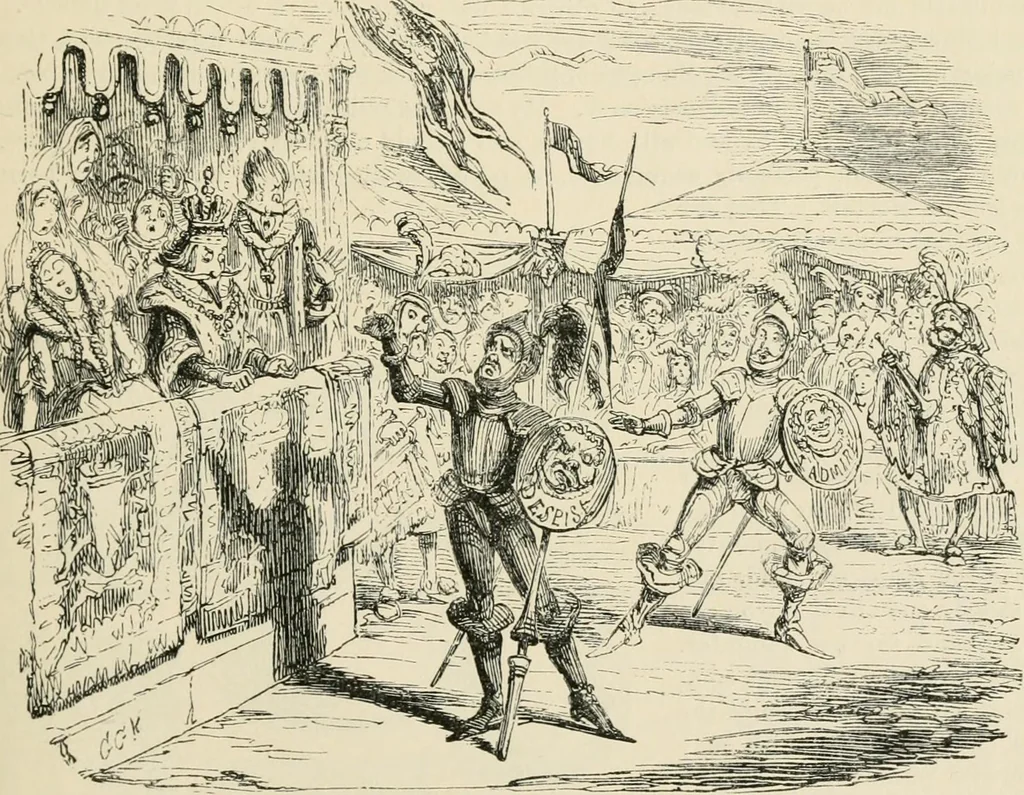 An illustration from George Cruikshank's Table-book, 1869, leaf 90