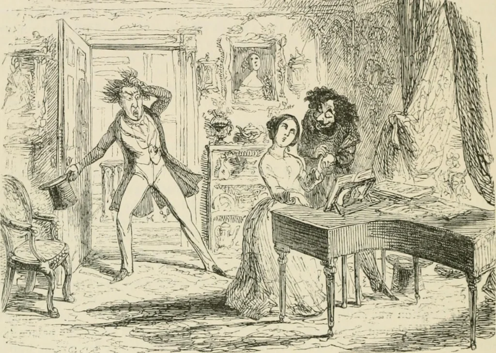 An illustration from George Cruikshank's Table-book, 1869, leaf 99