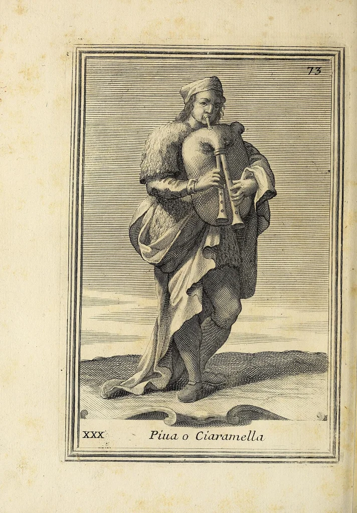 An illustration from Gabinetto armonico pieno d'istromenti sonori, 1722, leaf 158