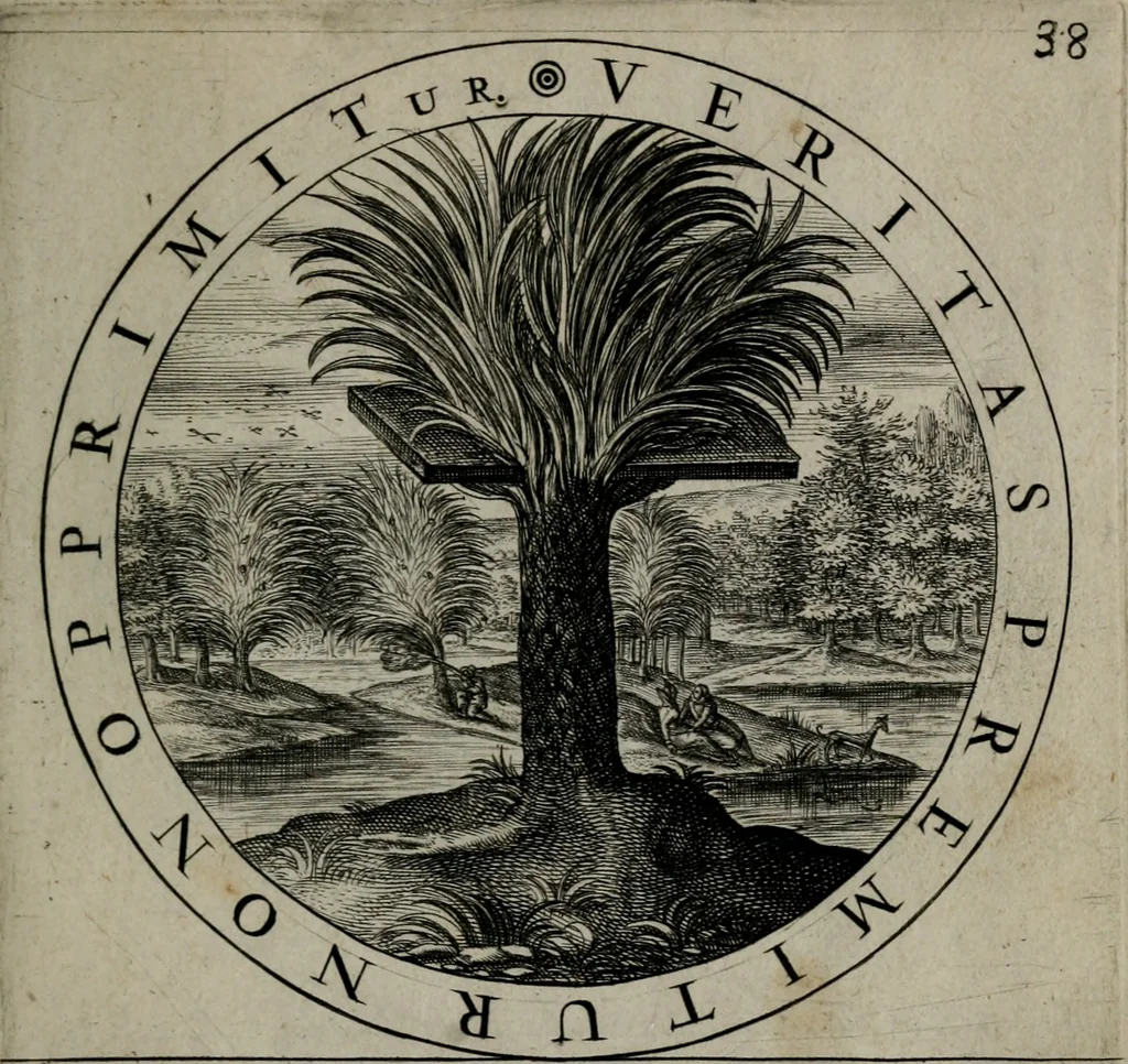 An illustration from Gabrielis Rollenhagii Selectorum emblematum centuria secunda, 1613, leaf 100
