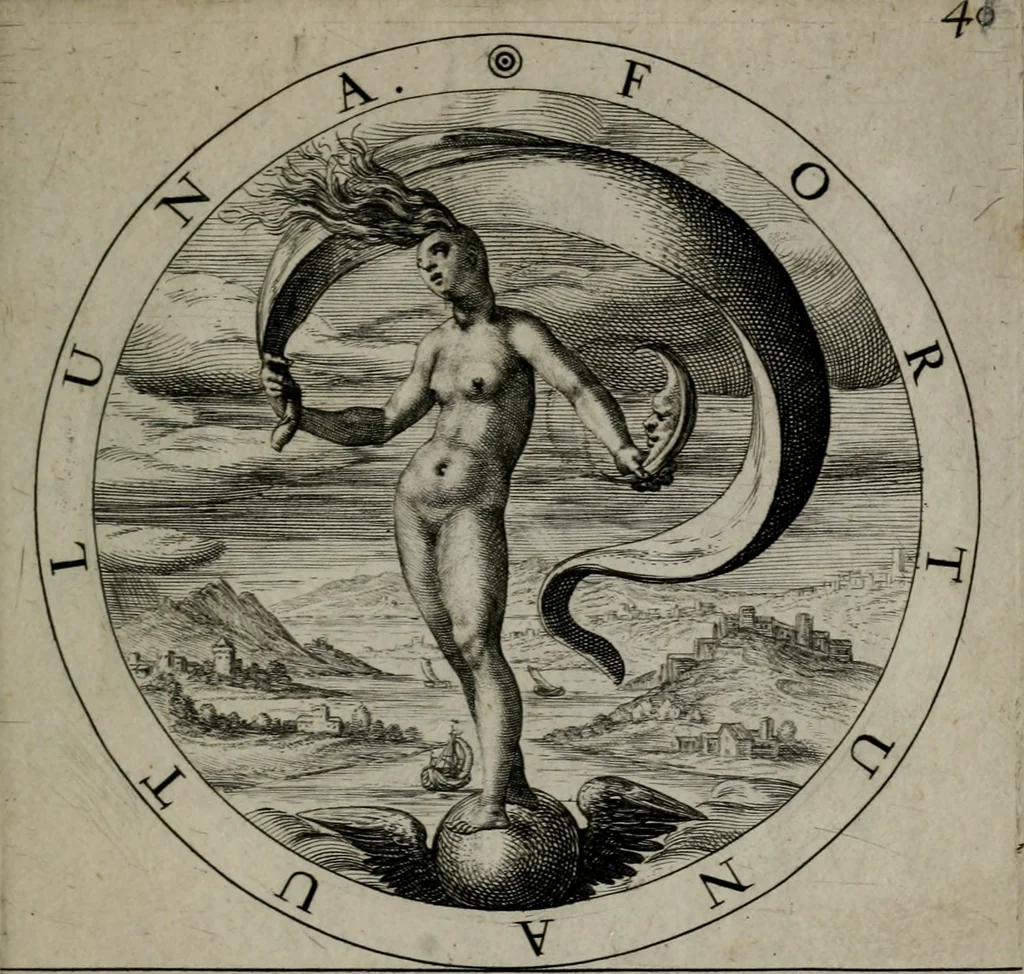 An illustration from Gabrielis Rollenhagii Selectorum emblematum centuria secunda, 1613, leaf 104
