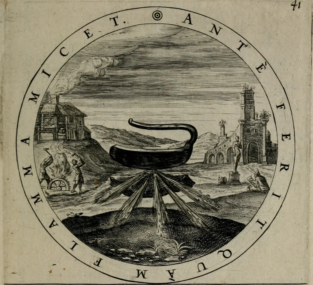 An illustration from Gabrielis Rollenhagii Selectorum emblematum centuria secunda, 1613, leaf 106