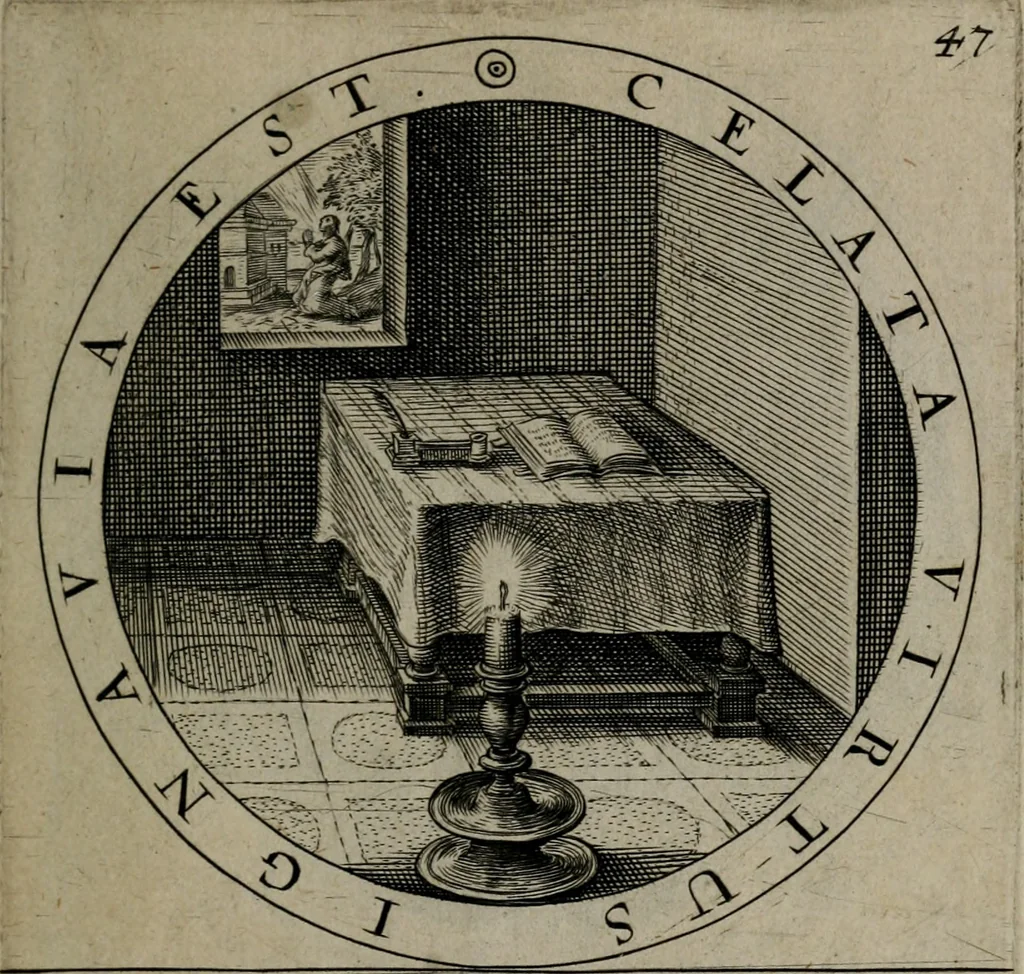 An illustration from Gabrielis Rollenhagii Selectorum emblematum centuria secunda, 1613, leaf 116