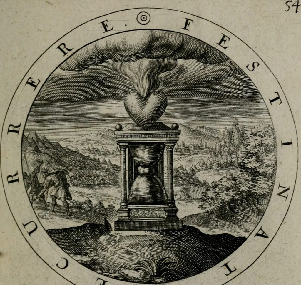 An illustration from Gabrielis Rollenhagii Selectorum emblematum centuria secunda, 1613, leaf 130