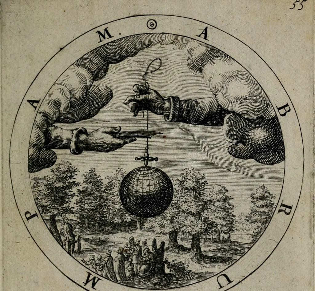 An illustration from Gabrielis Rollenhagii Selectorum emblematum centuria secunda, 1613, leaf 132