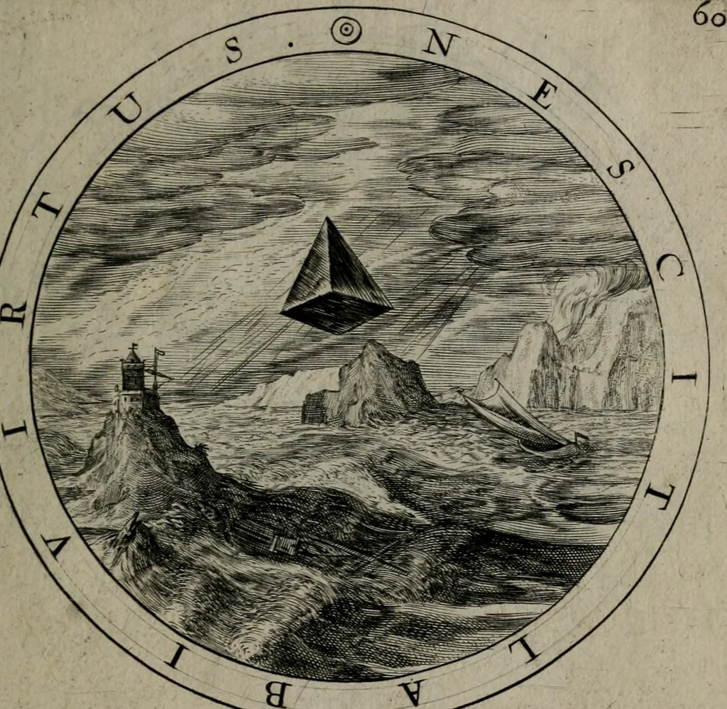 An illustration from Gabrielis Rollenhagii Selectorum emblematum centuria secunda, 1613, leaf 142
