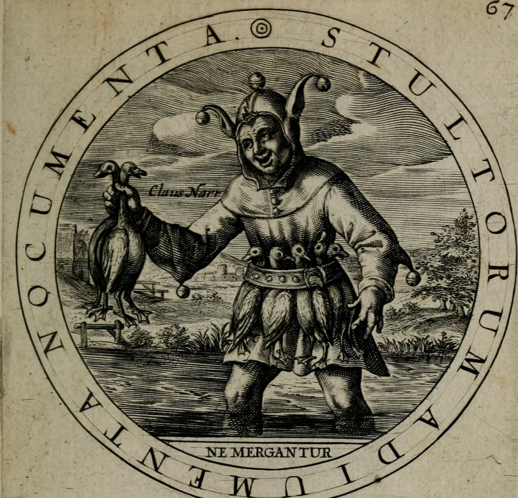 An illustration from Gabrielis Rollenhagii Selectorum emblematum centuria secunda, 1613, leaf 154