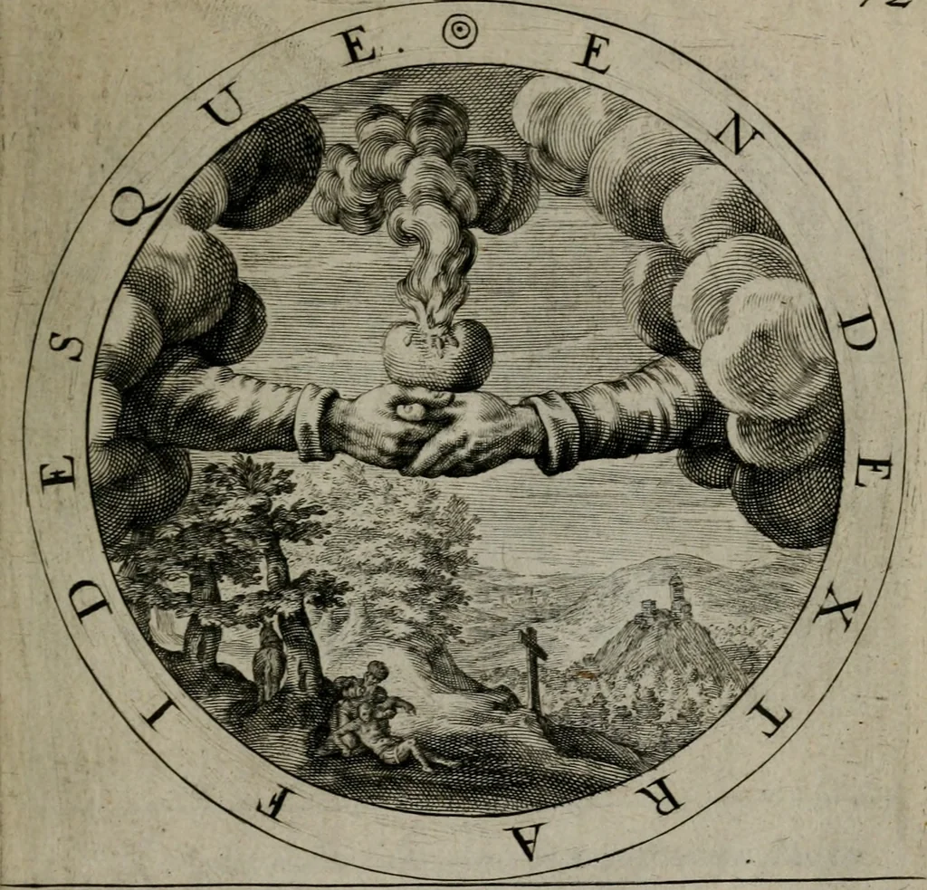 An illustration from Gabrielis Rollenhagii Selectorum emblematum centuria secunda, 1613, leaf 164